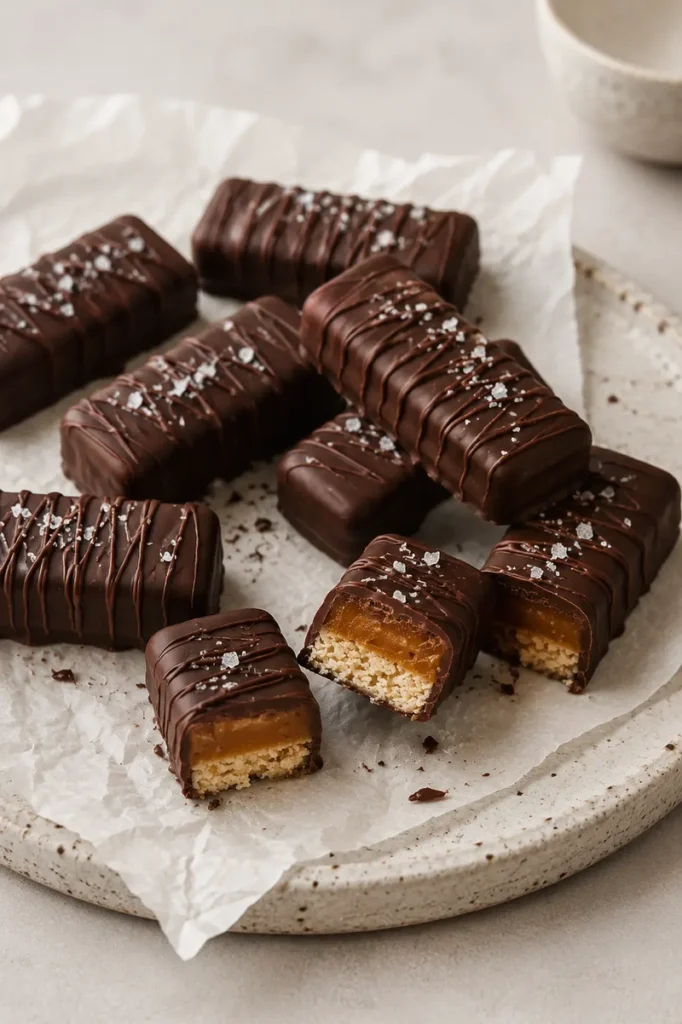 Easy Vegan Twix Bars with Dates