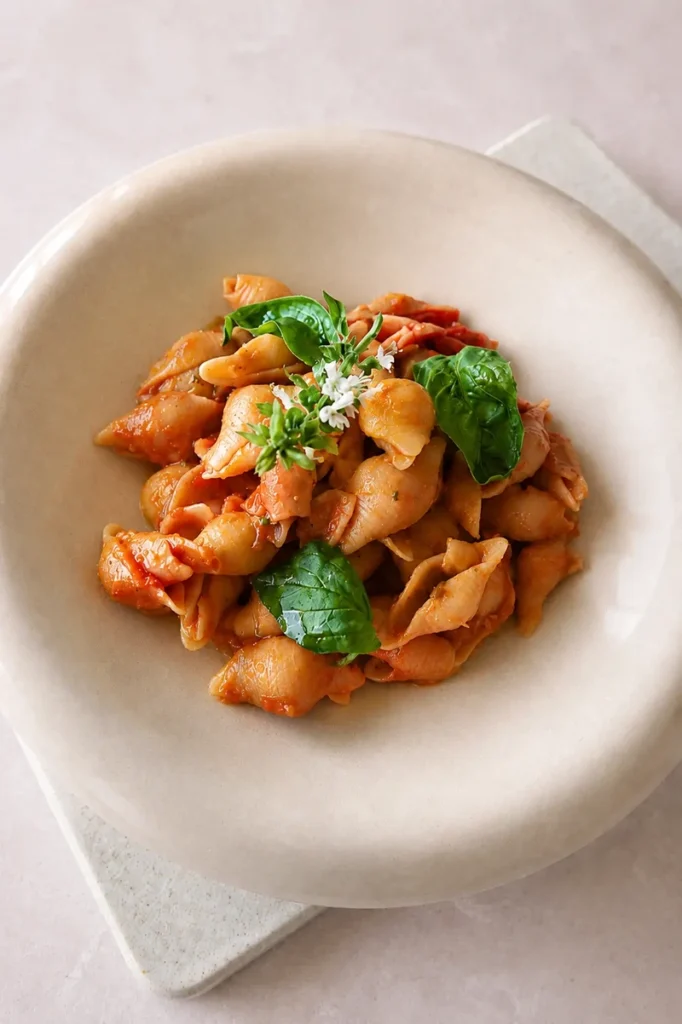 Vegan Tomato Pasta with Roasted Cherry Tomatoes