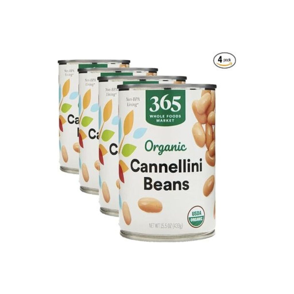 365 Organic Cannellini Beans for soups stews salads dips and everyday plant-based pantry recipes