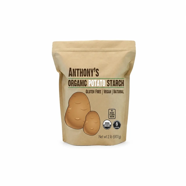 Potato starch organic used to substitute egg in vegan recipes