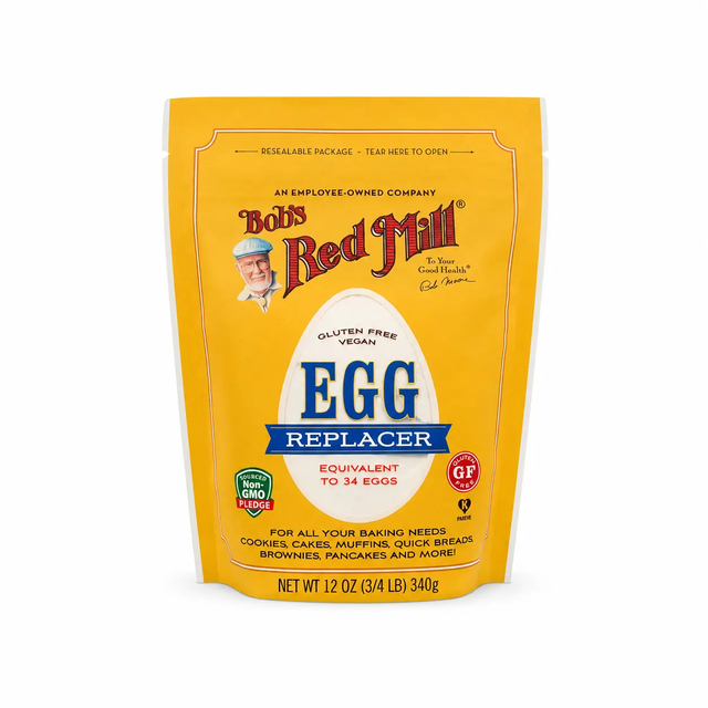 Powdered vegan egg substitute — Bob's Red Mill Egg Replacer 12oz gluten free package