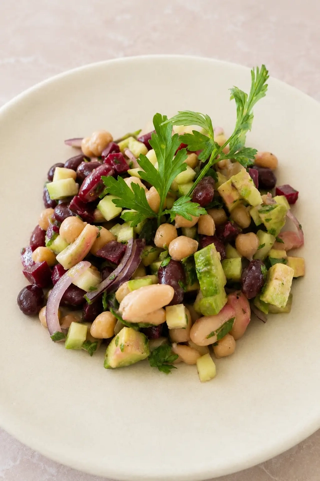 Vegan Bean Salad (Fresh, Crunchy, Full of Flavor and Gluten Free)